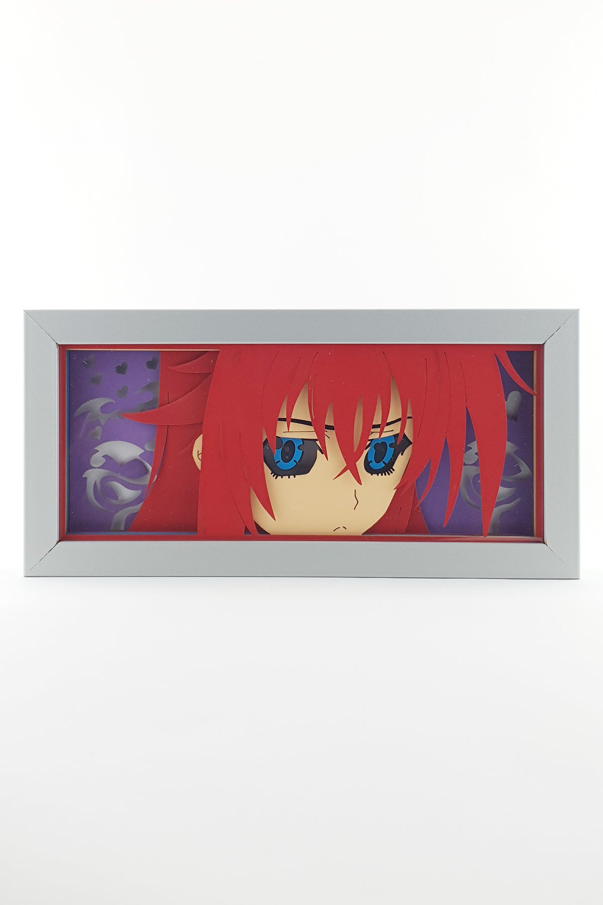 3D Rias Ahşap Katmanlı Anime Işık Kutusu – LED Dekor & Gece Lambası