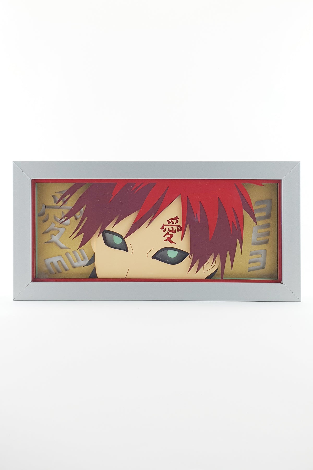 3D Gara Ahşap Katmanlı Anime Işık Kutusu – LED Dekor & Gece Lambası