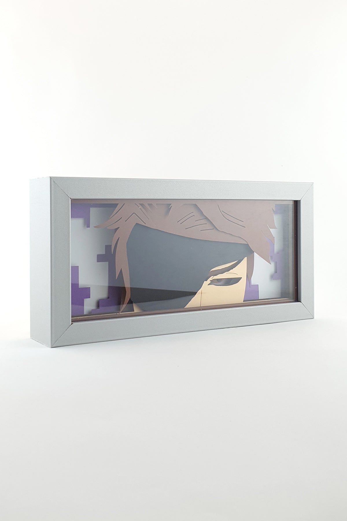 3D Aizen Ahşap Katmanlı Anime Işık Kutusu – LED Dekor & Gece Lambası